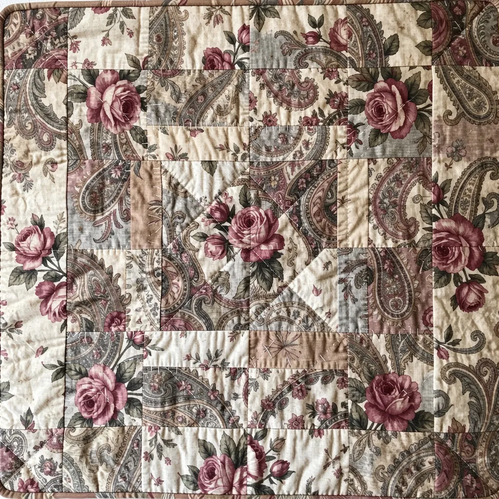 Restored vintage quilt